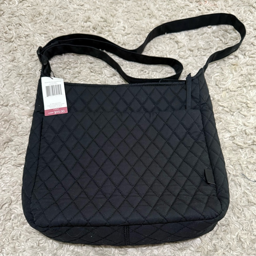 Vera Bradley- Essential XL Crossbody- color black (moonless night)